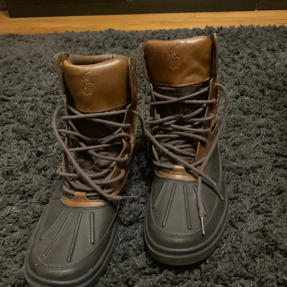 brown polo boots